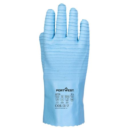 AP75BLUXXL Portwest FD vegyszerálló B Latex kesztyű (12 pár)