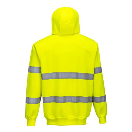 B305YERXL Portwest Hi-Vis cipzáros pulóver