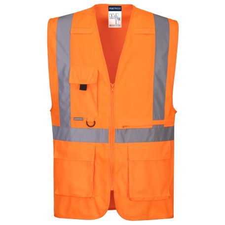 C357ORR4XL Portwest Hi-vis Executive Vest With Tablet Pocket