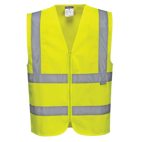 C375YERM Portwest Hi-Vis cipzáras mellény