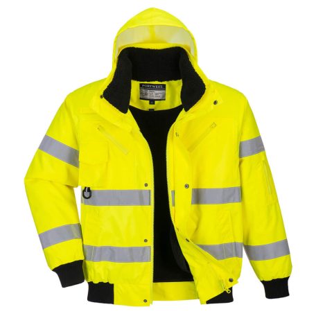 C467YERXL Portwest Hi-Vis 3 az 1-ben Bomber dzseki