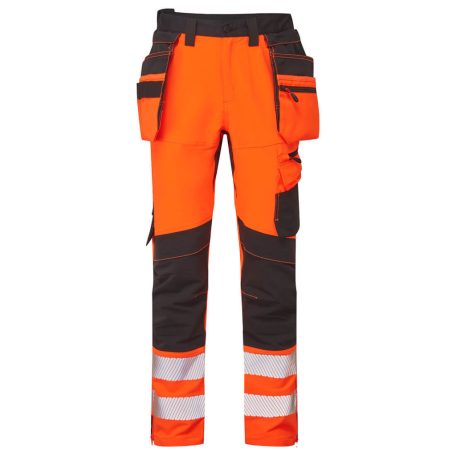 DX454OBR28 DX4 Hi-Vis nadrág lezippzározható lengőzsebbel