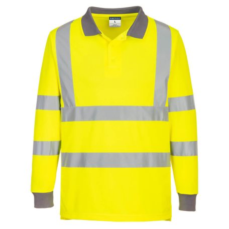 EC11YER4XL Portwest Eco Hi-Vis L/S Polo  (6 db)