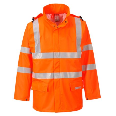 FR41ORRS Portwest Sealtex Flame Hi-Vis esőkabát