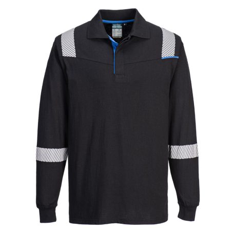 FR711BKRXXL Portwest WX3 Flame Resistant Long Sleeve Polo