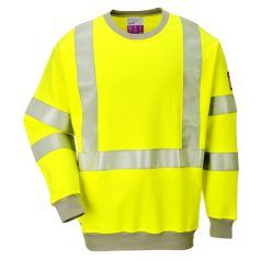 FR72YERL Portwest Lángálló, antisztatikus Hi-Vis pulóver