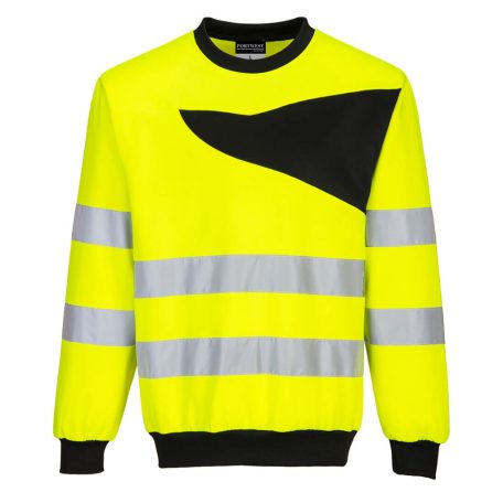 PW277YBRXXXL Portwest PW2 Hi-Vis Crewneck Sweatshirt