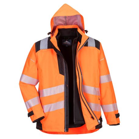 PW365OBRXL Portwest PW3 Hi-Vis 3-in-1 kabát