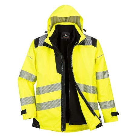 PW365YBR4XL Portwest PW3 Hi-Vis 3-in-1 kabát