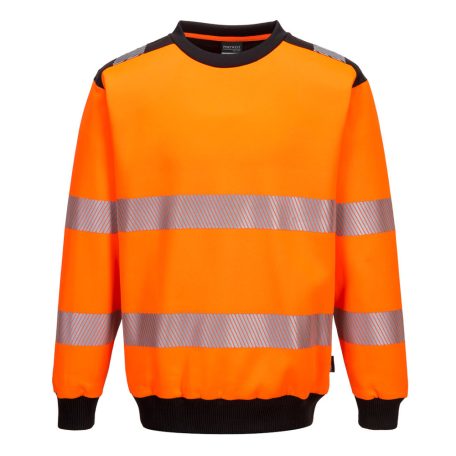 PW379OBRS Portwest PW3 Hi-Vis Crew Neck pulóver