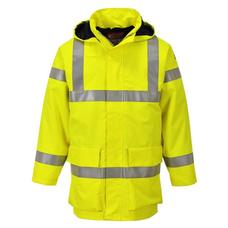 S774YERL Portwest Bizflame Rain Hi-Vis antisztatikus FR esődzseki